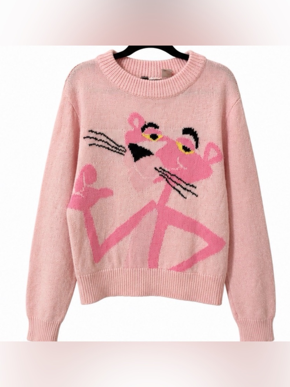 Pink Graphic Pink Panther Crewneck Sweater